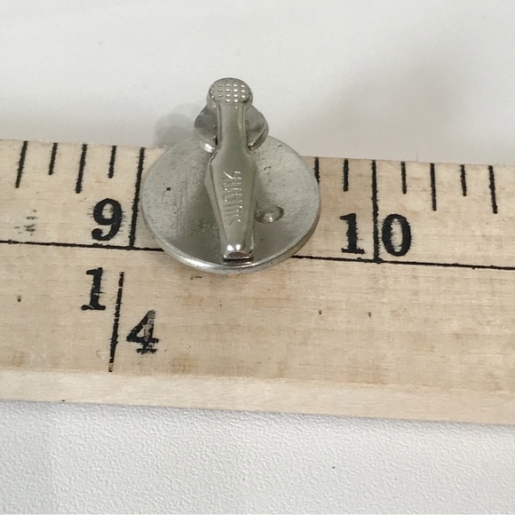 Vintage Swank Tie Clip with Horseshoe Equestrian Gold Silver Tone Men's Vintage - Picture 10 of 11